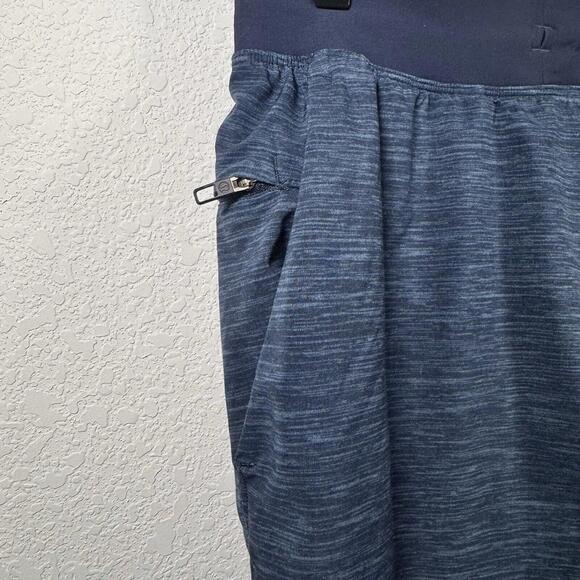 Lululemon T.H.E Short Linerless 11" Heather Allover Iron Blue True Navy | Medium - Picture 6 of 10